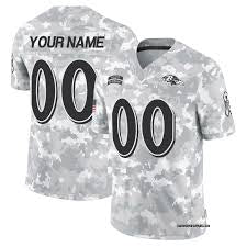 Baltimore Ravens Any Name & Number customized YOUTH KIDS Official NFL Salute to Service Jersey