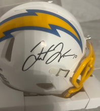 Justin Herbert Autographed Los Angeles Chargers Mini Helmet with COA