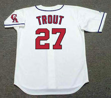 Mike Trout 1990’s retro Anaheim Los Angeles California Angels Official MLB Majestic Jersey