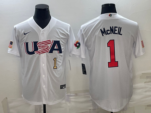 Jeff McNeil Team USA Baseball jersey Nike