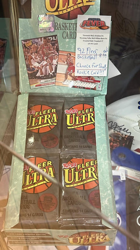 1992 Fleer Ultra Basketball single pack Basketball cards