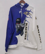 Baltimore Ravens skeleton light weight hoodie