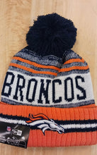 Denver Broncos NFL New Era winter Hat with Pom Pom