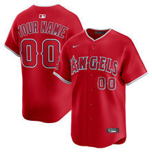 Any Name & Number Customized Los Angeles Angels Official MLB Nike Jersey red