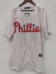 Alec Bohm Philadelphia Phillies Jersey white pinstripes