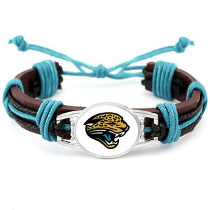 Jacksonville Jaguars NFL leather bracelet