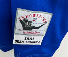 Sean Landeta 1991 New York Giants Official NFL Mitchell & Ness Super Bowl Jersey