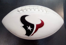 Houston Texans Full Size logo Autograph Signature Football