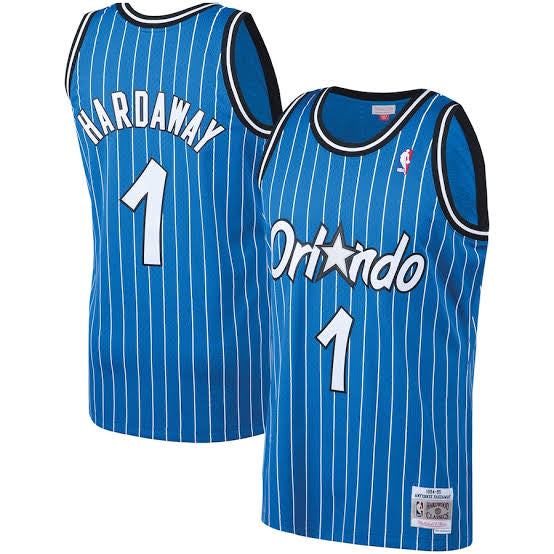 Anfernee Penny Hardaway Orlando Magic Official NBA Mitchell & Ness Jersey blue