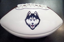 UCONN University of Connecticut Huskies Full Size logo Autograph Signature Football