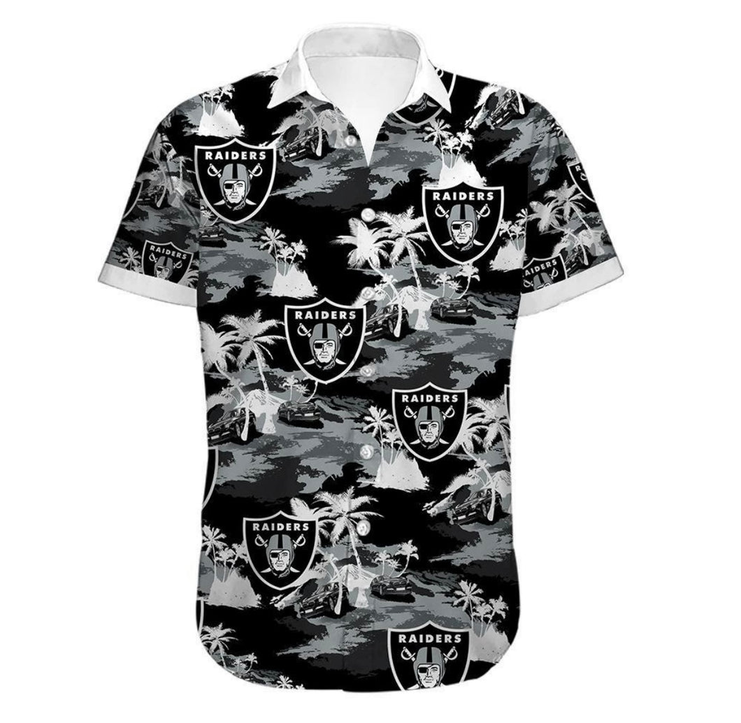 Las Vegas Raiders Official NFL Floral Palm shirt adult sizes
