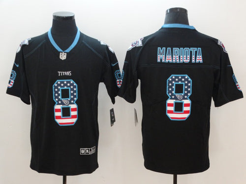 Marcus Mariota Tennessee Titans Official NFL Stars and Stripes Nike jersey