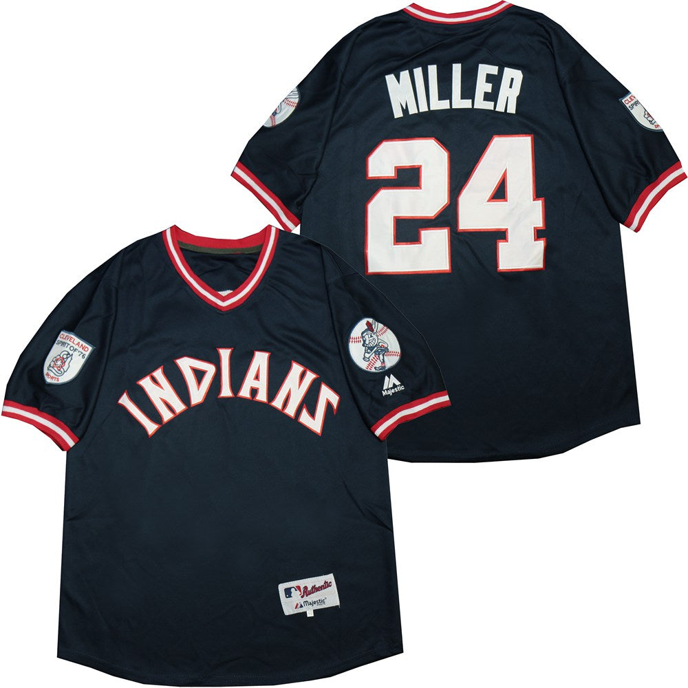 Andrew Miller Cleveland Indians Jersey Majestic blue