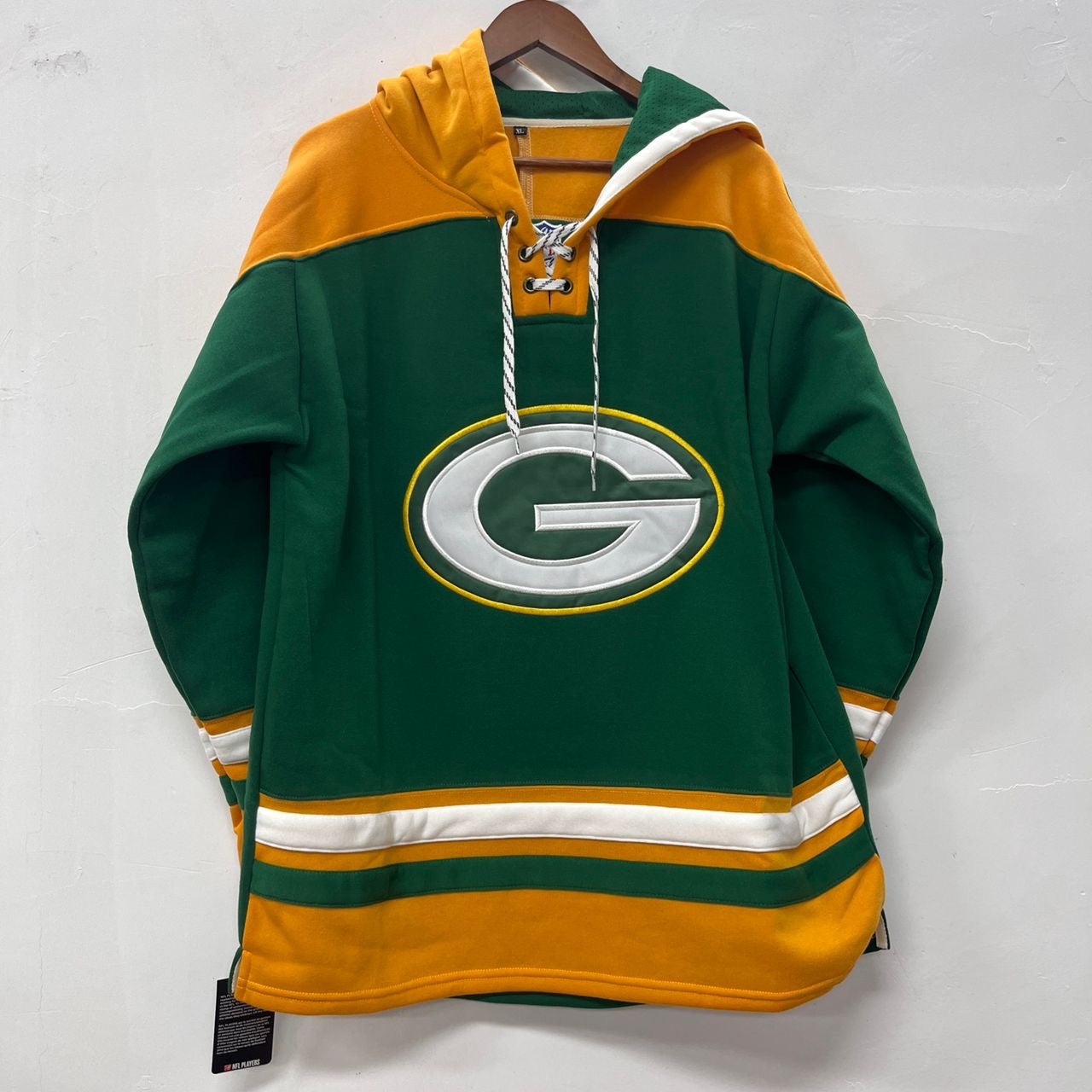 Green Bay Packers Official NFL Hockey style hoodie Classic Authentics