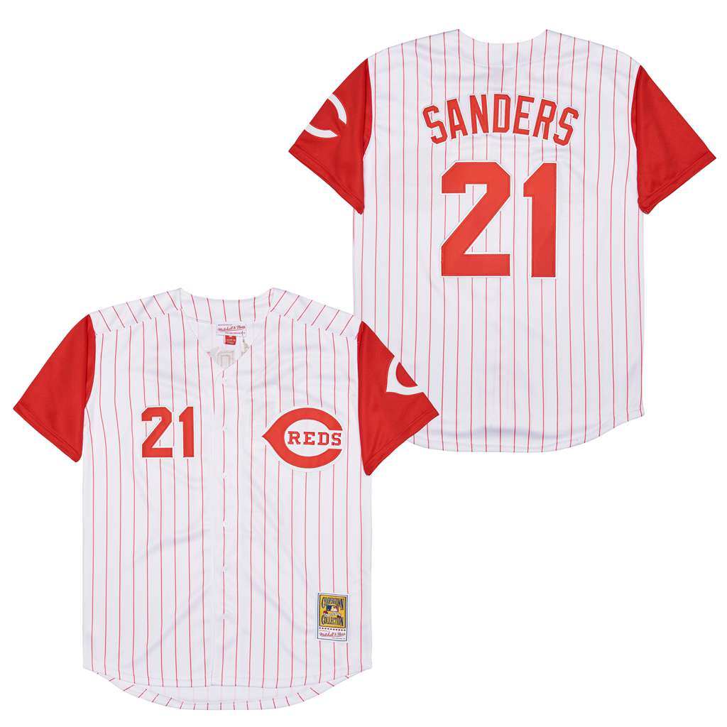 Deion Sanders Cincinnati Reds Jersey Mitchell & Ness – Classic Authentics