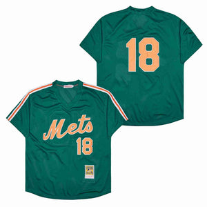 Darryl Strawberry New York Mets Jersey Mitchell & Ness St. Patrick’s Day green