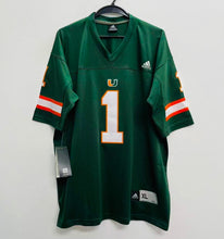 Cam Ward YOUTH KIDS Miami Hurricanes Official NCAA Adidas Jersey Green