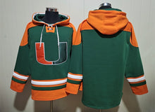 Miami Hurricanes hockey style hoodie NCAA licensed