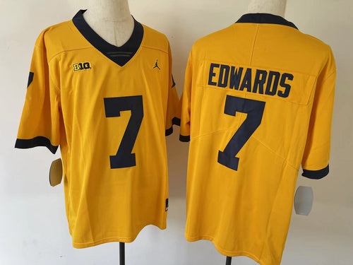 Donovan Edwards Michigan Wolverines Jersey yellow