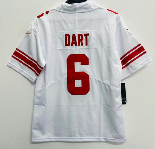 Jaxson Dart New York Giants YOUTH KIDS Official NFL Jersey NIKE white