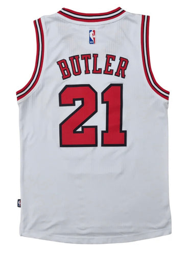 Jimmy Butler Chicago Bulls  Official NBA Adidas Jersey White
