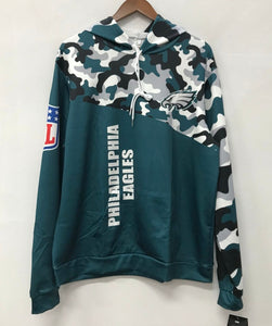 Philadelphia Eagles color camouflage light weight hoodie