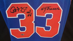 Patrick Ewing New York Knicks autographed jersey COA Photo signing
