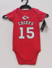 Patrick Mahomes Kansas City Chiefs baby onesie creeper snap suit b/t