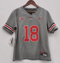 Any Name & Number customized Ohio State Buckeyes Official NCAA YOUTH KIDS Nike Jersey gray