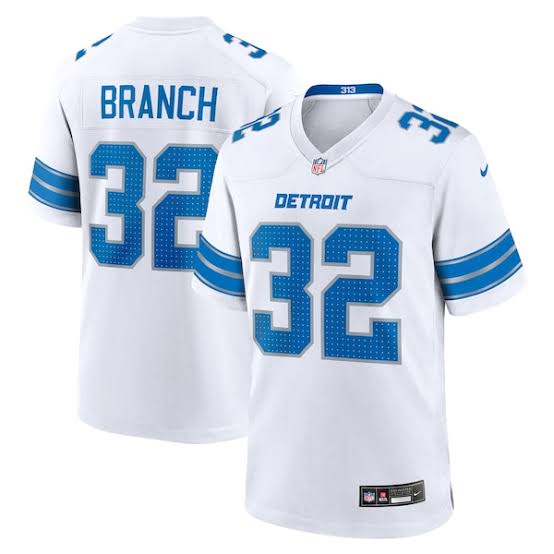 Brian Branch Detroit Lions Official NFL Nike Jersey white