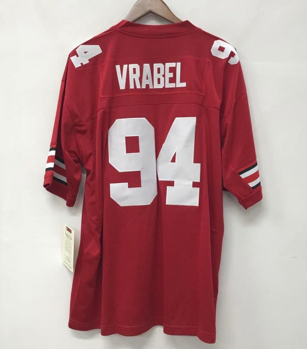 Mike Vrabel Ohio State Buckeyes Official NCAA Mitchell & Ness Jersey
