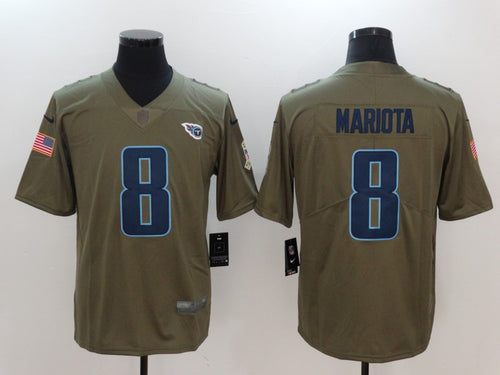Marcus Mariota Tennessee Titans Official NFL Salute To Service Nike jersey