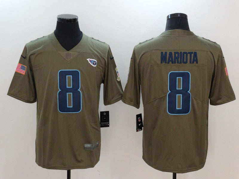 Marcus Mariota Tennessee Titans Official NFL Salute To Service Nike jersey