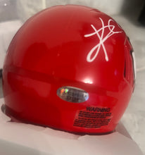 Travis Kelce Autographed Kansas City Chiefs Mini Helmet with COA Photo signing