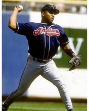 Albert Belle Cleveland Indians Official MLB Majestic 1995 Jersey blue