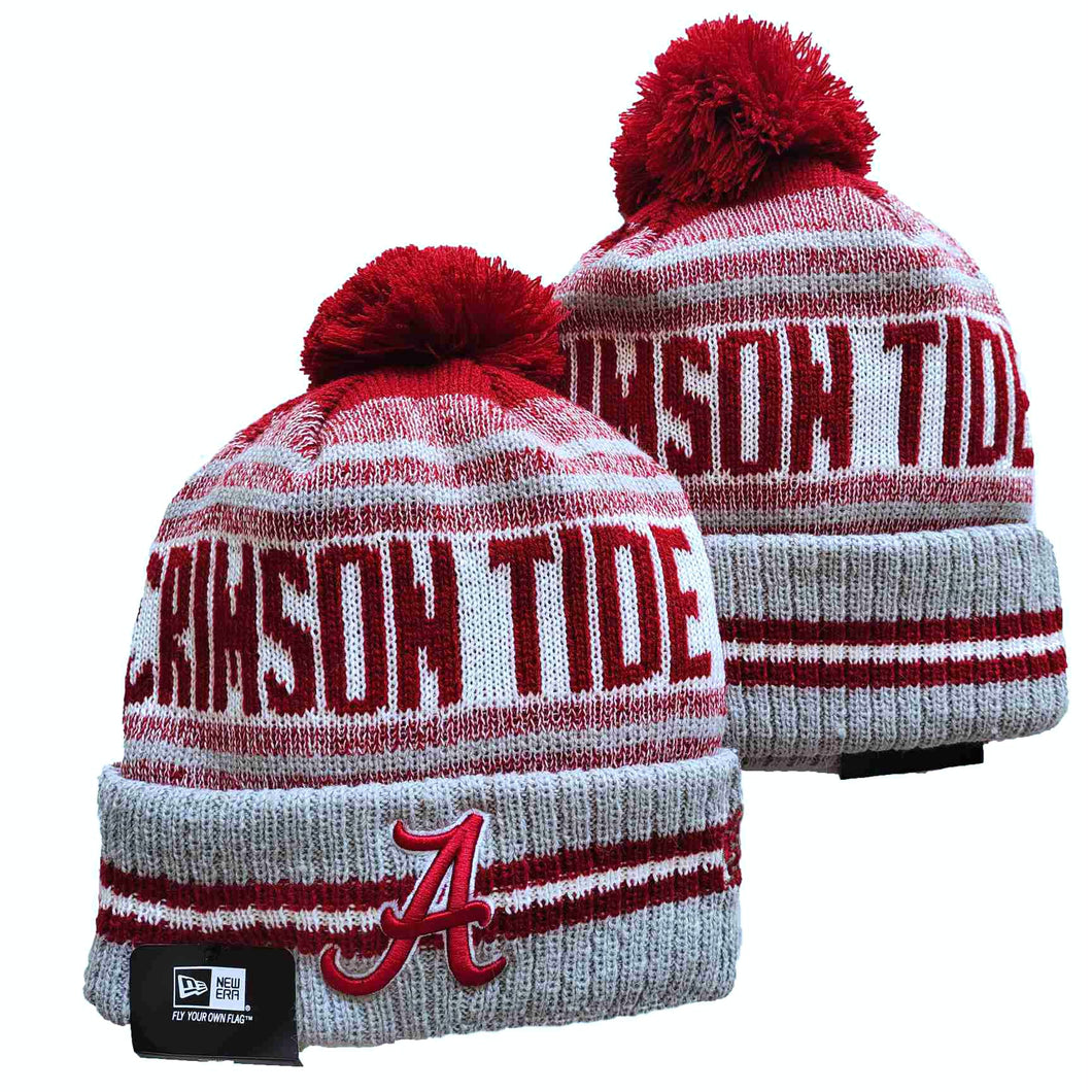 Alabama Crimson Tide NCAA New Era winter Hat with Pom Pom