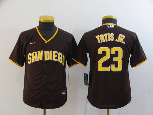 Youth Nike Brown San Diego Padres Road 2020 Replica Team Jersey