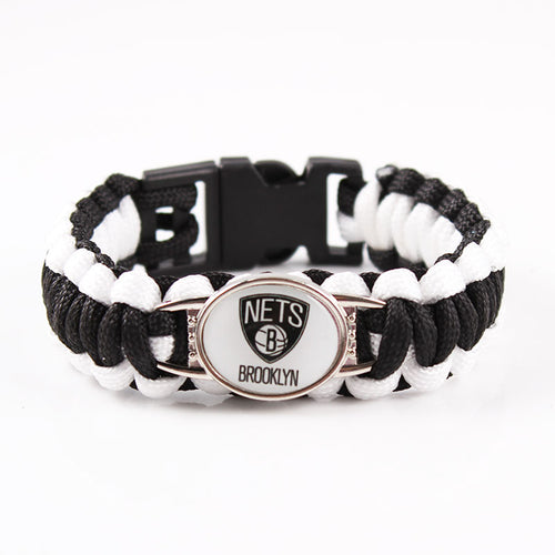 Brooklyn Nets snap clasp bracelet