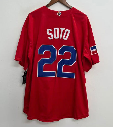 Juan Soto YOUTH KIDS Dominican Republic Nike Jersey