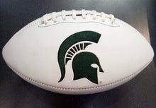 Michigan State Spartans Full Size logo Autograph Signature Football