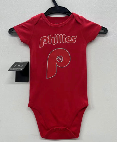 Philadelphia Phillies Retro logo baby onesie creeper snap suit b/t