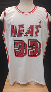 Alonzo Mourning Miami Heat autographed jersey JSA Witnessed COA