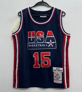 Earvin Magic Johnson YOUTH KIDS USA Basketball Olympic Mitchell