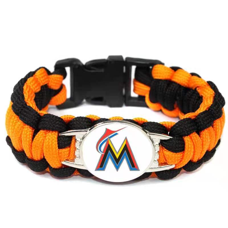 Miami Marlins snap clasp bracelet
