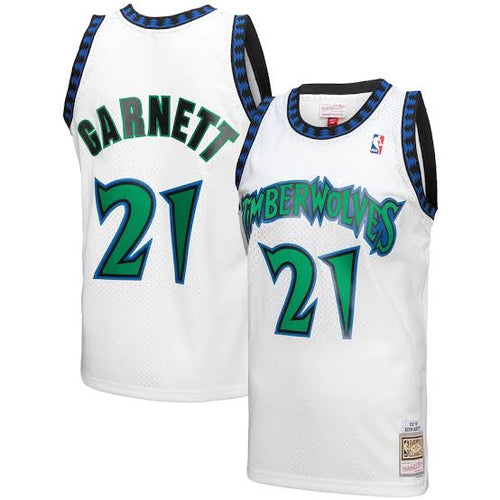 Kevin Garnett Minnesota Timberwolves Official NBA Mitchell & Ness Jersey white