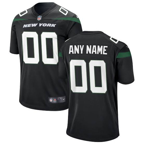Any name & Number New York Jets NFL Nike jersey Black