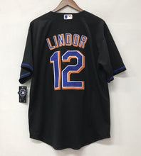 Francisco Lindor New York Mets Official MLB Jersey Nike black