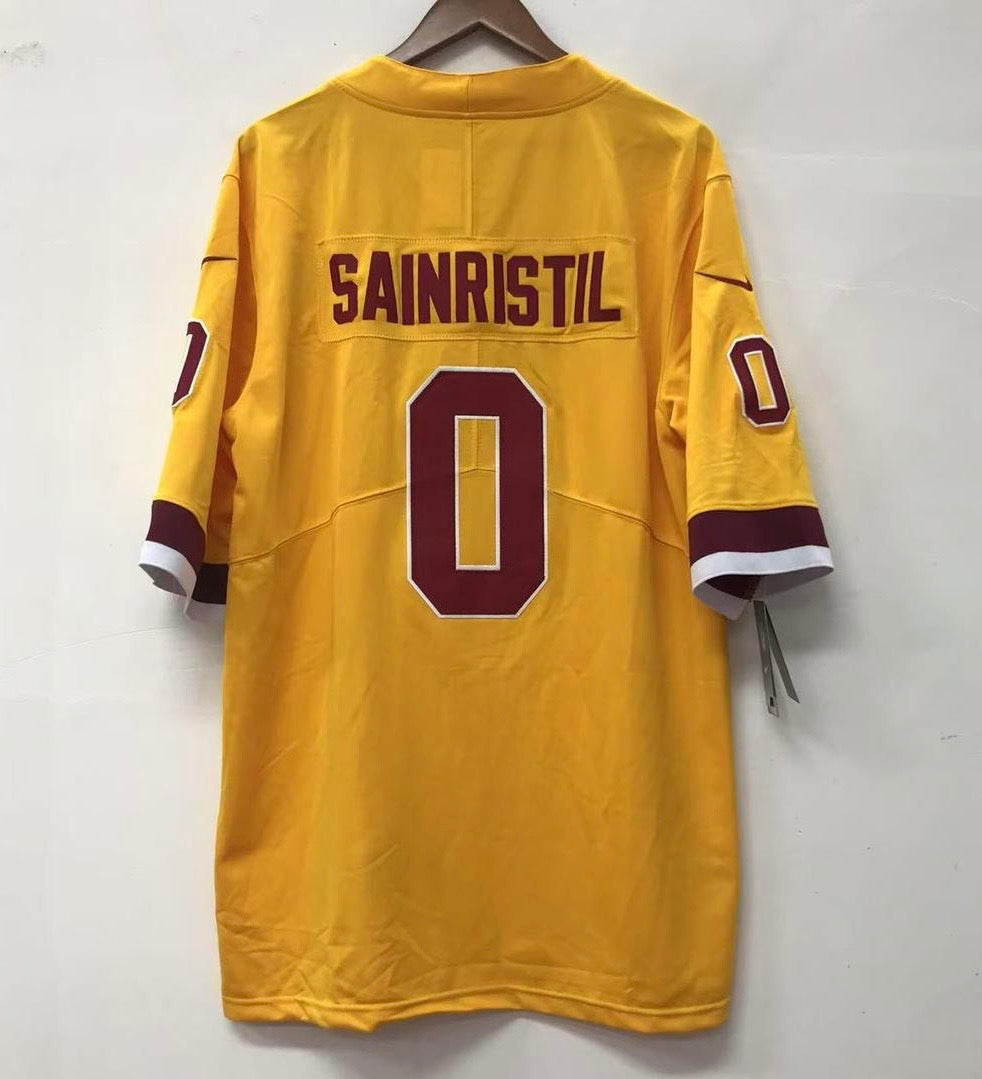 Mike Sainristil Washington Commanders Official NFL Nike Jersey yellow