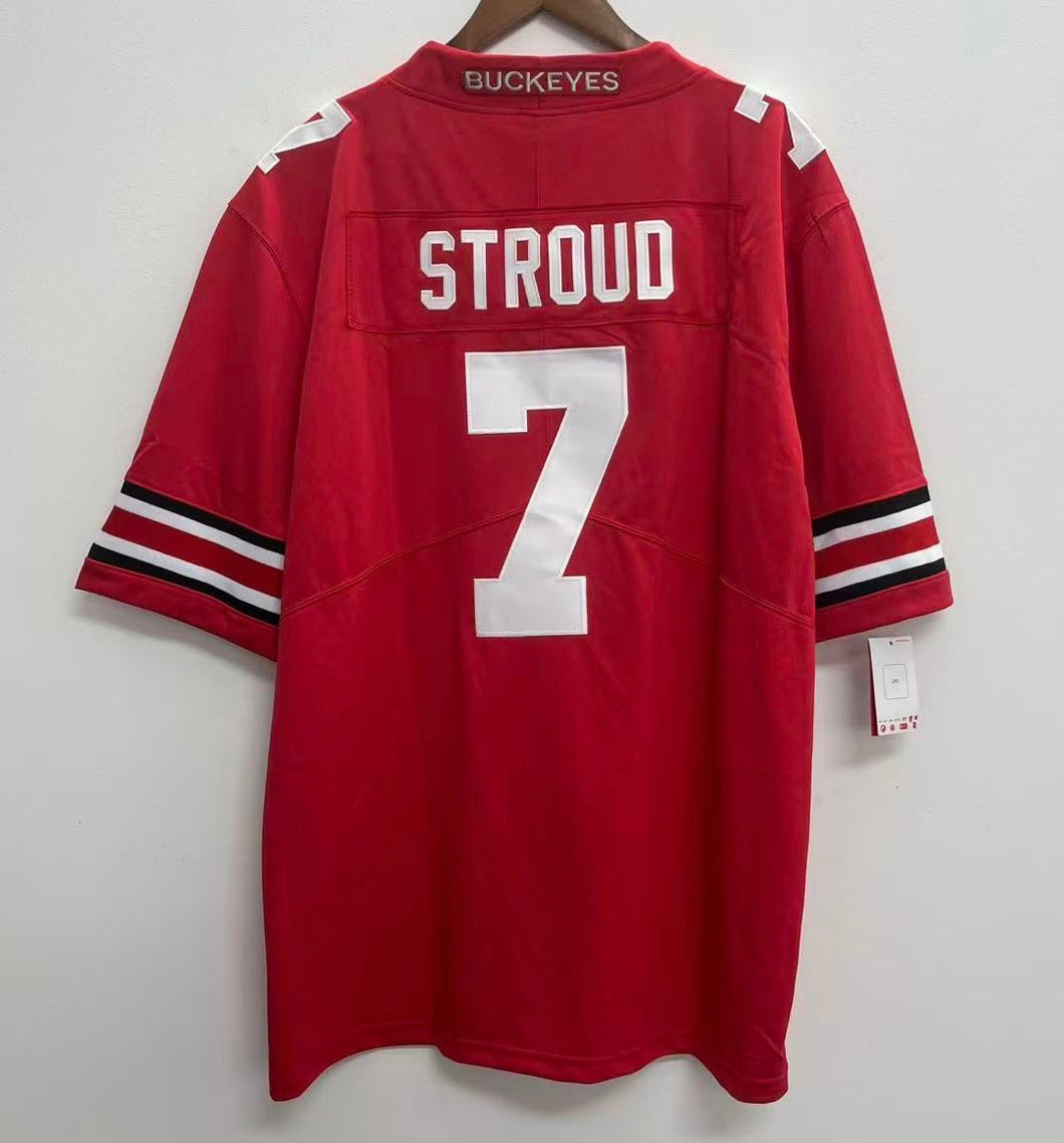 CJ Stroud Ohio State Buckeyes Official NCAA Jersey red Nike