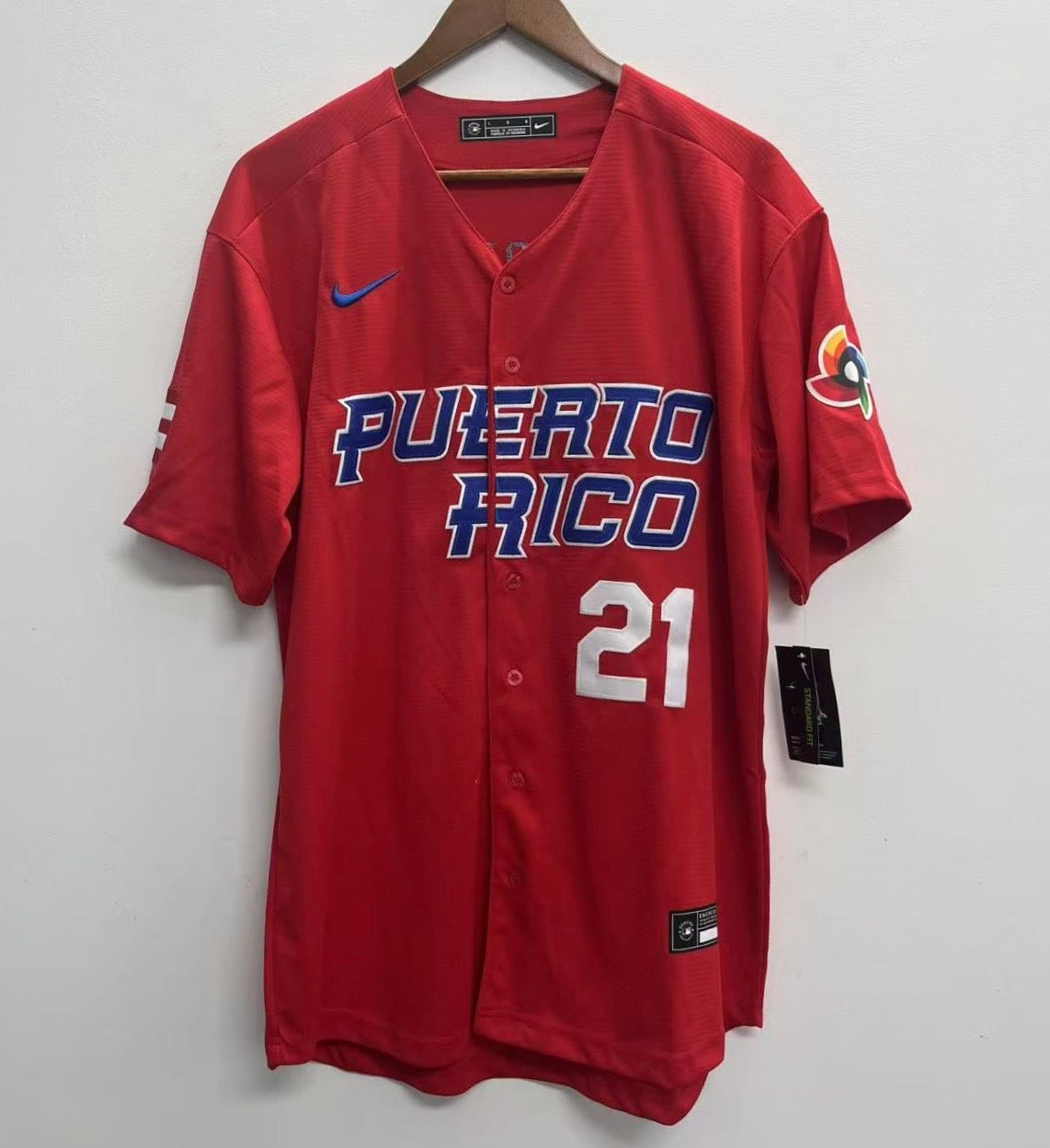 Roberto Clemente Puerto Rico jersey Nike red